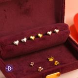  Bông Tai Trái Tim Bạc 925 - Mini Heart Silver Earrings Ddreamer 001BTT 