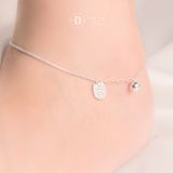  Lucky Cat Silver Anklet Bracelet - Lắc Chân Kiểu 2 Dây Mèo May Mắn & Chuông - Lắc Chân Bạc 925- 538LCT 