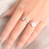  Lucky Flower Ring - Nhẫn Nữ Bạc 925 Cỏ 4 Lá May Mắn Ddreamer 2671NH 