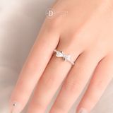  Bow Princess Silver Ring - Nhẫn Bạc 925 Nơ Đính Đá Nữ Tính - Ddreamer 2689NH 