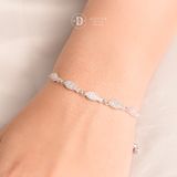  Sparkling Fish Freesize Adjustable Bracelet - Lắc Tay Dây Rút Freesize Bạc 9255 Con Cá Đính Đá 1312VTH 