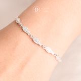  Sparkling Fish Freesize Adjustable Bracelet - Lắc Tay Dây Rút Freesize Bạc 9255 Con Cá Đính Đá 1312VTH 