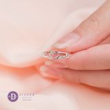  Nhẫn Nhịp Tim Đơn Giản Bạc 925 - Nhẫn Bạc 925 Kiểu Trái Tim - Heart Beat Line Silver Ring 2114NT 