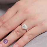  Nhẫn Trái Tim Đính Đá Lấp Lánh - Sparkling Heart Silver Ring - Quà Valentine Cho Bạn Gái 1819NH 