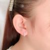 Silver Rectangle Chain Hoops - Bông Tai Khoen Xích Chữ Nhật Unisex - Size 11mm Ddreamer 3053BTK