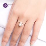  Pearl Cat Silver 925 Ring - Nhẫn Bạc 925 Hình Mèo Đính Ngọc Trai 1540NH 