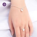  Pearl Cat Silver 925 Ring - Nhẫn Bạc 925 Hình Mèo Đính Ngọc Trai 1540NH 