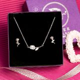  Jewelry Gift Set - Bộ Trang Sức Rose Cành Hoa Hồng Sang Trọng - Rose Gift Set 