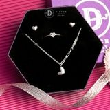  Jewelry Gift Set - Bộ Trang Sức Simple Heart Trái Tim Trơn Nữ Tính - Heart Gift Set 