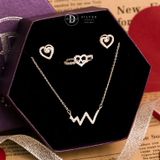  Jewelry Gift Set - Bộ Trang Sức Beat Heart Nhịp Tim Sang Trọng - Heart Gift Set 