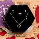  Jewelry Gift Set - Bộ Trang Sức Trái Tim & Chìa Khoá Sang Trọng - Heart & Key Gift Set 