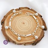  Pure Silver 999 Bracelets - Vòng Tay Bạc 999 Xích Tròn Ống Trụ và Chuông Lớn 1028VTT DDreamer 