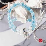  Vòng đá Aquamarine kết hợp đá Moon phối charm Magnetic Moon Dreamcatcher 