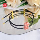  Vòng đá dây cứng Lu Thống Chiêu Tài - Đào Hoa Mini Thu Hút Tình Duyên - Gemstone Bracelets Ddreamer 