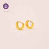  Tiny Simple Band Gold Plated Hoop Earrings - Bông Tai Khoen Xi Vàng Minimal 2571BTK 