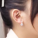  Hoa Tai Khoen Gài Premium Diamond Button 6Li Line Đá- Bông Tai Bạc 925 Đính Đá CZ 5A Cao Cấp Premium Ddreamer P2947BTH 