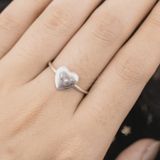  Nhẫn Trái Tim Freesize Bạc 925 - Big Bubble Heart Silver Ring 616NT 