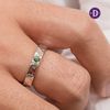 Handmade Hammer Sapphire Stone Sterling Silver Ring - Nhẫn Nam Bạc 925 Đá Sapphire 2409NH Ddreamer