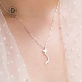  Vietnam Map Sterling Silver Necklace - Dây chuyền Bạc 925 Bản Đồ Việt Nam - Vietnam Necklace MDC442 