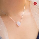  Dây Chuyền Bạc 925 Mặt Con Sò MoonStone - Đá Mặt Trăng 