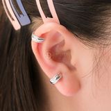  Hoa Tai Bạc 925 Kẹp Vành Earcuff Double Side Twist 2229EC 