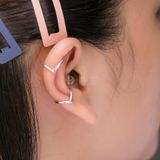  Hoa Tai Bạc 925 Kẹp Vành Earcuff V Line 2051EC 