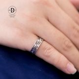  Nhẫn Ngón Út/Nhẫn Ngón Chân Bạc 925 Gợn Sóng - Sea Wave Pinky Ring 1702NT 