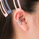  Hoa Tai Bạc 925 Kẹp Vành Earcuff 5 Lines Twist & Flat Và 5 Line Trơn 1405EC 644EC 253EC 