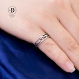  Nhẫn Ngón Út/Nhẫn Ngón Chân Bạc 925 Hình Cá Heo Dolphin Đáng Yêu - Dolphin Pinky Ring 1629NT 