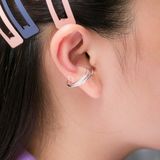  Hoa Tai Bạc 925 Kẹp Vành Double Curvy Halo Earcuff 2062EC 