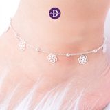  Lắc Chân Bạc 925 Hình Hoa Hồng Trơn Đơn Giản - Rose Silver Anklet 303LCT 305LCT Ddreamer 