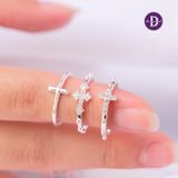  Nhẫn Bạc 925 Thánh Giá - Đai Bi Đính Đá Royal Cross 2291NH Ddreamer 