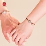  Vòng Tay Thắt Couple Charm Bạc 925 Mặt Trời 