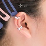  Bông Tai Kẹp Vành Bạc 925 Earcuff Kiểu Unisex Trái Tim Full Heart 2758EC 