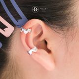  Bông Tai Kẹp Vành Bạc 925 Earcuff Kiểu Unisex Trái Tim Full Heart 2758EC 