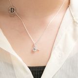  Mặt Dây Chuyền Bạc 925 Ruy Băng và Đá Cupcake CZ 6Li Sparkling Ribbon & Cupcake Stone MDC451 