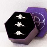  Nhẫn Bạc 925 Hoa Tuyết Trơn - Nhẫn Snowflake Silver Ring 036NT 