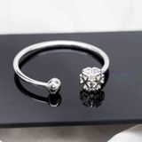  Kiềng Bạc 925 Cỏ 4 Lá May Mắn Bạc 925  - Lucky Flower Silver Bangle K148 K149 