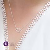  Vietnam Lotus Sterling Silver Necklace - Dây Chuyền Hoa Sen Bạc 925 - Vietnam Necklace 689DCT 