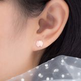  Bông Tai Con Heo Dễ Thương - Pastel Pig Silver Earrings 1764BTH 