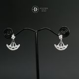  Hoa Tai Bạc 925 Earjackets Hình Vòng Cung Đính Đá - Swing Stone 2094EJ 