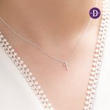  Dây Chuyền Thánh Giá - Dây Chuyền Bạc 925 Hình Thánh Giá Trơn Đơn Giản - Mini Holy Cross Silver Necklace 463DCT 