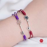  Vòng Tay Dây Thắt Charm Bạc 925 Key String - Chìa Khóa 