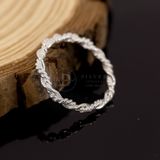  Minimal Twist Norah Sterling Silver Ring -  Nhẫn Bạc 925 Kiểu Xoắn 3 Dày Dặn 1002NT 