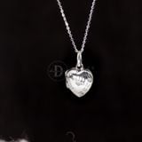  Heart Locket Silver 925 Pendant - Mặt Dây Chuyền Lồng Ảnh Trái Tim Bạc 925 MDC329 