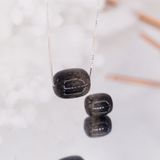  Adjustable Necklace - Dây Chuyền Bạc 925 Đá Lu Thống Thạch Anh Tóc Đen Black Rutilated Quartz 