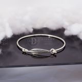  Kiềng Bạc 925 Chiếc Lá Oxy Hoá Đen Cá Tính - Freedom Bangle - Leaf Silver Bangle K215 