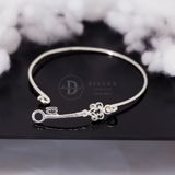  Vòng Kiềng Bạc 925 Chìa Khoá Oxy Hoá Đen Cá Tính Freedom Bangle - Mystery Key Silver Bangle K216 