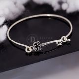  Vòng Kiềng Bạc 925 Chìa Khoá Oxy Hoá Đen Cá Tính Freedom Bangle - Mystery Key Silver Bangle K216 