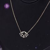  Vietnam Lotus Sterling Silver Necklace - Dây Chuyền Hoa Sen Bạc 925 - Vietnam Necklace 689DCT 